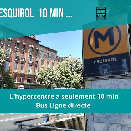 La Terrasse St Michel - Parking -metro - Bus Apartament *